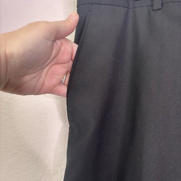 Perry Ellis Black Flat Front Pants Tailored Fit - Picture 3 of 9